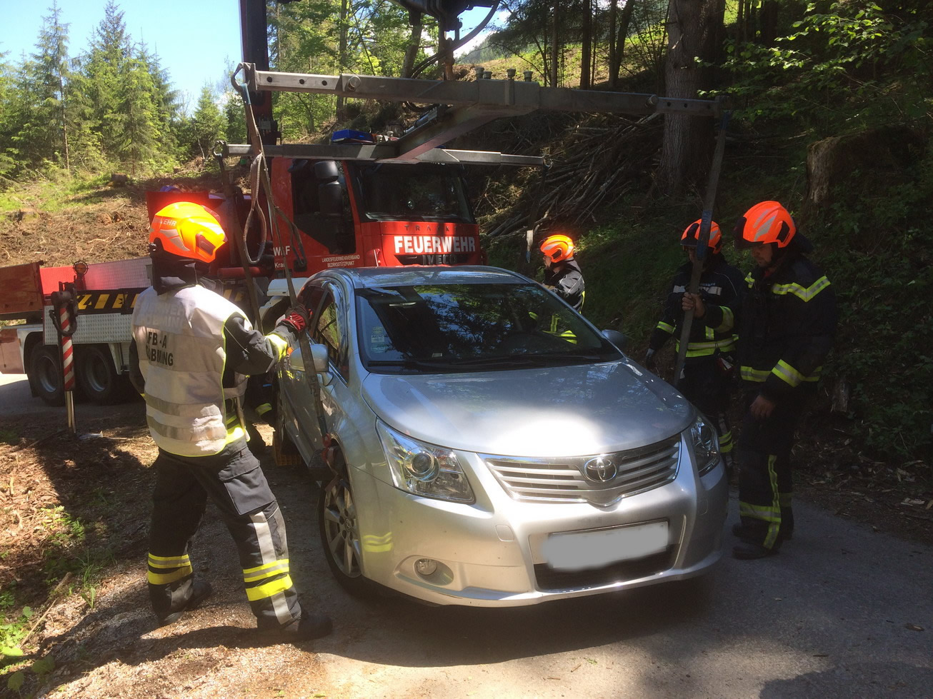 Einsatz PKW-Bergung